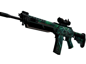 SG 553 | Dragon Tech (Battle-Scarred)