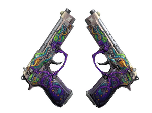 Dual Berettas | Flora Carnivora (Battle-Scarred)