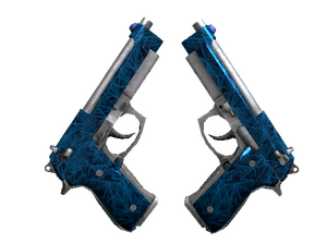 Dual Berettas | Cobalt Quartz (Minimal Wear)