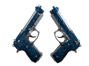 Dual Berettas | Cobalt Quartz (Field-Tested)