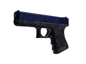 StatTrak™ Glock-18 | Blue Fissure (Minimal Wear)