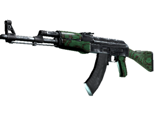Souvenir AK-47 | Green Laminate (Minimal Wear)