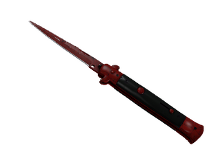 ★ Stiletto Knife | Crimson Web (Field-Tested)